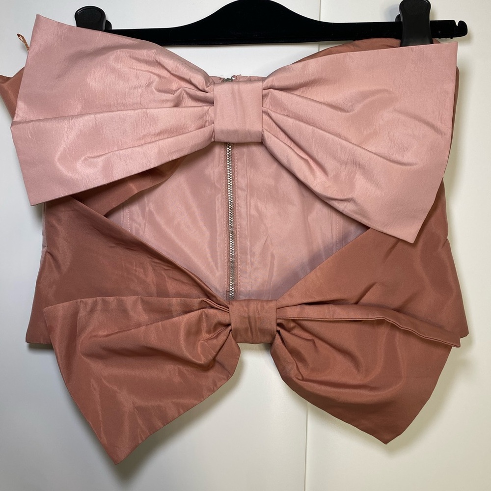 Zara Pink Bow Detail Top